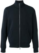 Burberry Front Zip Sweatshirt, Men's, Size: Medium, Blue, Cotton/polyester