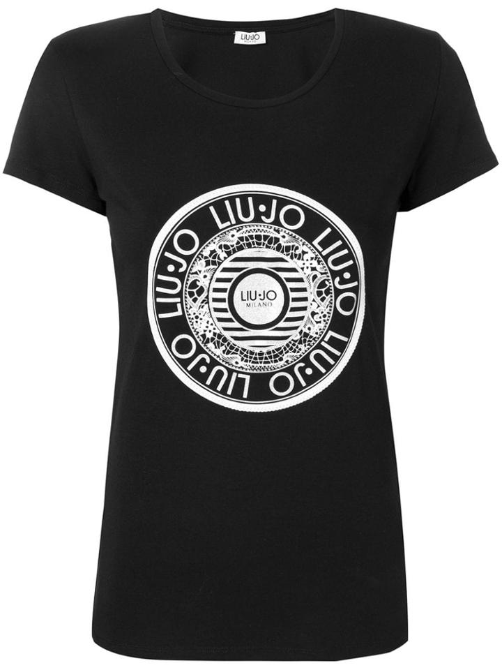 Liu Jo Logo Printed T-shirt - Black