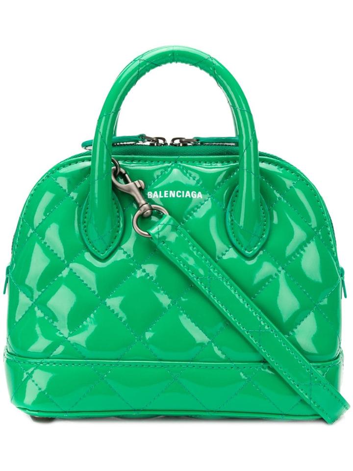 Balenciaga Ville Xxs Top Handle Bag - Green