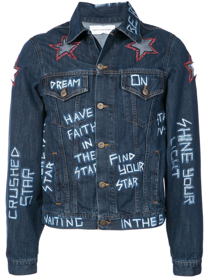 Faith Connexion Star Patch Jacket - Blue