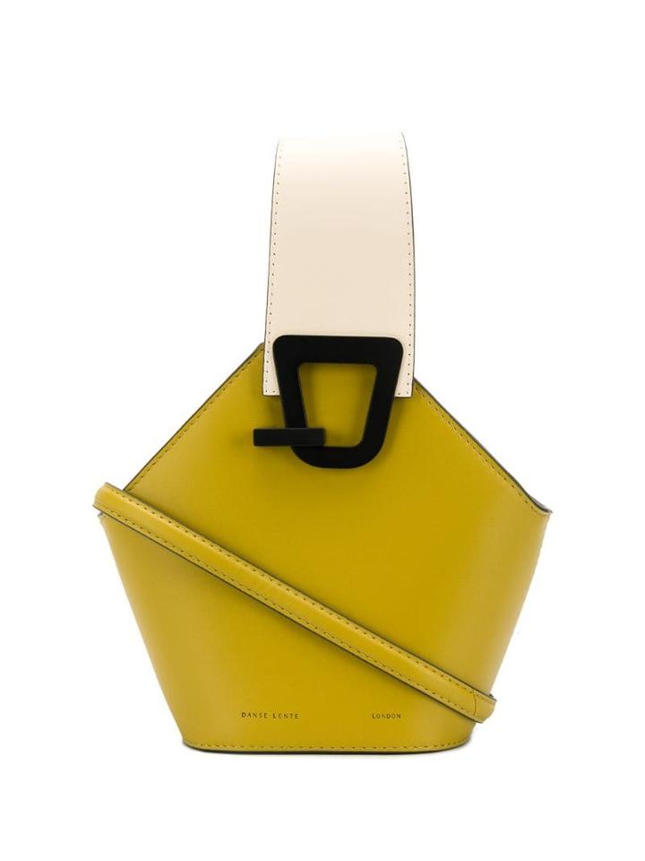Danse Lente Buckle Strap Bucket Bag - Green