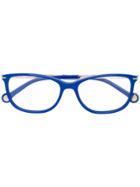 Carolina Herrera Rectangular-frame Glasses - Blue