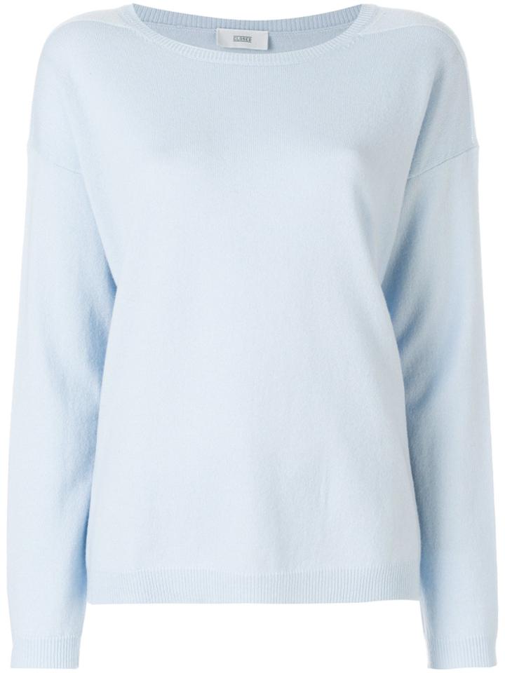 Closed Round Neck Jumper - Blue
