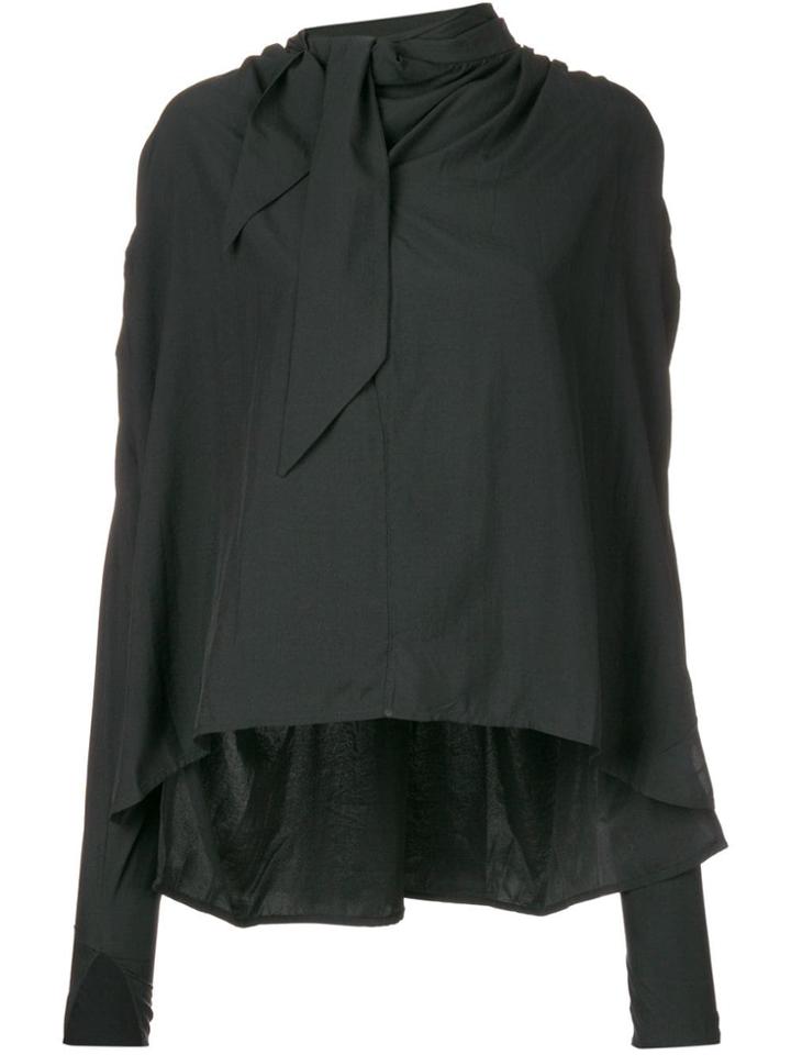 Isabel Marant Frilled Loose Blouse - Black