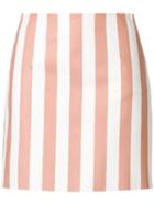 Drome Fitted Striped Skirt - Pink