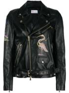 Red Valentino Flamingo Zipped Jacket - Black