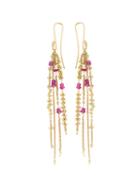 Natasha Collis 'waterfall Pink Spinel Pin' Earrings