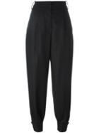 Marni High Waisted Harem Trousers, Women's, Size: 40, Black, Cupro/wool