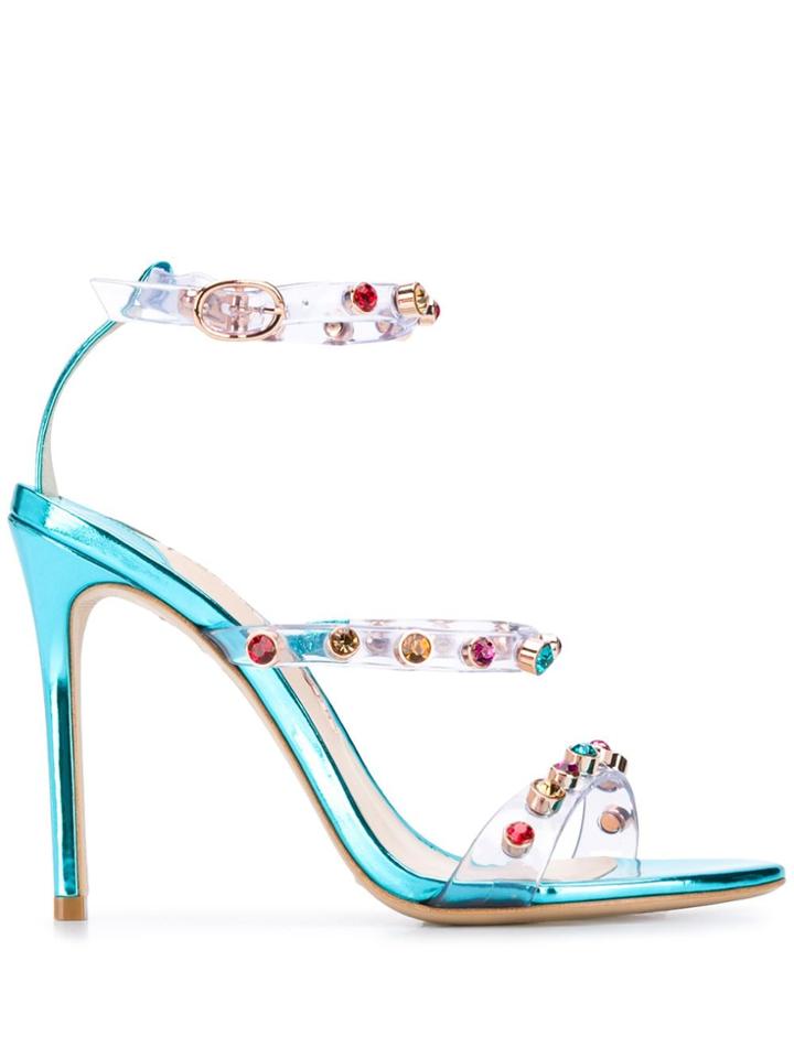 Sophia Webster Crystal-embellished Sandals - Blue