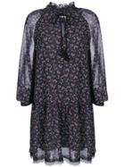 See By Chloé Floral Peasant Dress - Blue