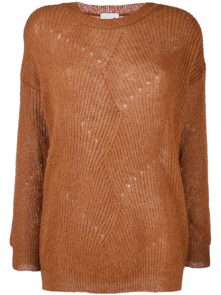 L'autre Chose Round-neck Pullover - Brown