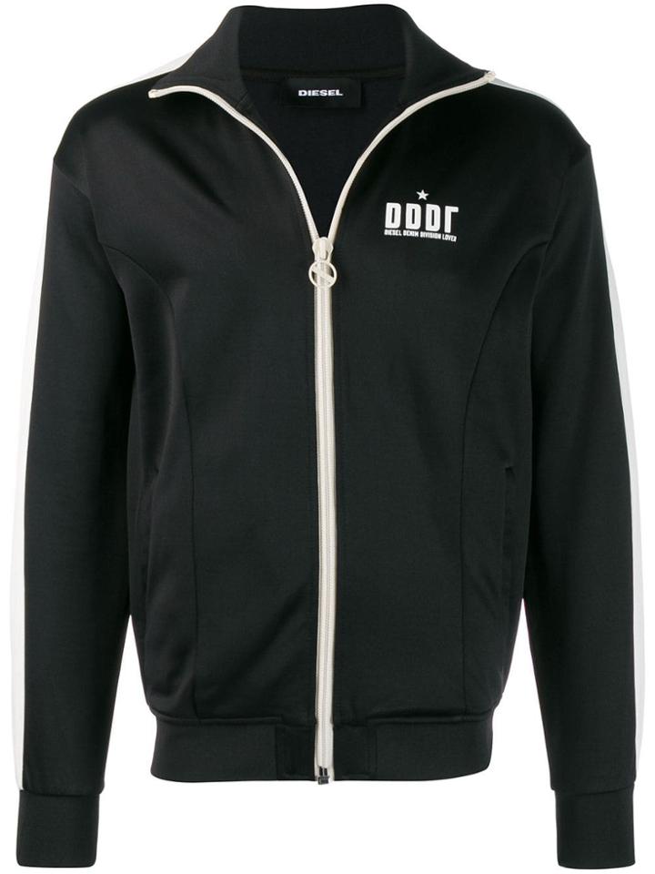 Diesel Zip-up Sweatshirt Jacket - Black