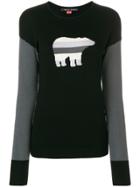 Perfect Moment Bear Crew Neck Sweater - Black