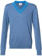 Orley V-neck Cricket Sweater, Men's, Size: Medium, Blue, Merino