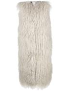 Giorgio Brato Sleeveless Oversized Fur Gilet - White