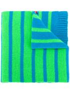 Ps By Paul Smith Reversible Neon Stripe Scarf - Green
