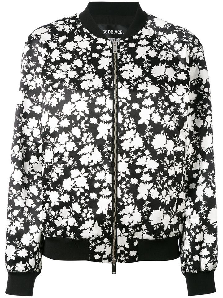 Golden Goose Deluxe Brand - Floral Print Bomber Jacket - Women - Cotton/viscose - M, Black, Cotton/viscose