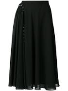 Versus Flared Midi Skirt - Black
