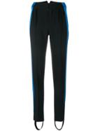 Mugler Side Stripe Leggings - Black