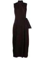 Masnada Wrap-style Jumpsuit - Red