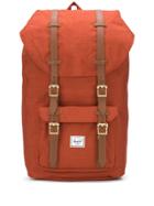 Herschel Supply Co. Little America Logo Patch Backpack - Orange