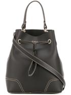 Furla - Stitch Detail Bucket Bag - Women - Leather - One Size, Black, Leather