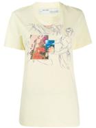 Off-white Graphic Print T-shirt - Yellow