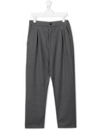 Paolo Pecora Kids Pleated Trousers - Grey