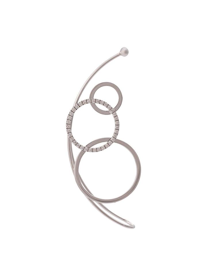 Delfina Delettrez Double Bubble Earring - White