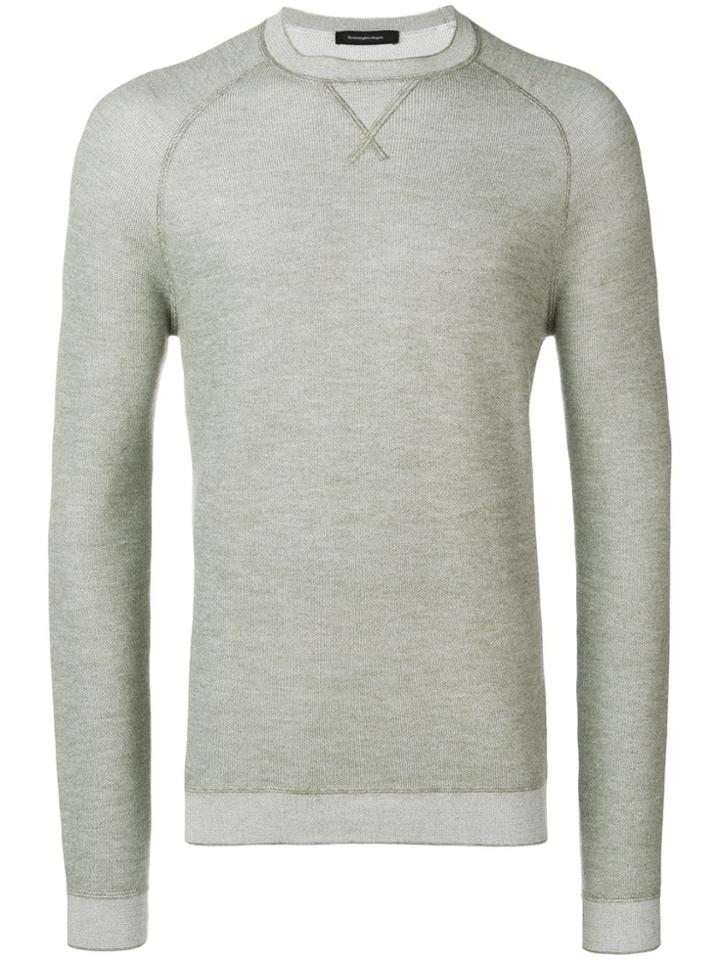 Ermenegildo Zegna Fine Knit Jumper - Green