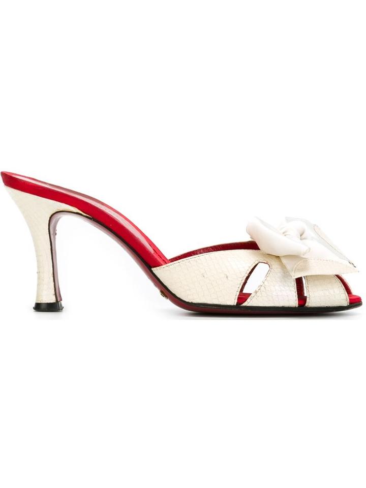 Dolce & Gabbana Vintage Bow Detail Mules