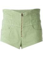 Isabel Marant - Denim Shorts - Women - Cotton - 38, Green, Cotton