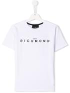 John Richmond Junior White Logo T-shirt