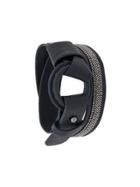 Fabiana Filippi Metallic Embellished Wrap Bracelet - Black