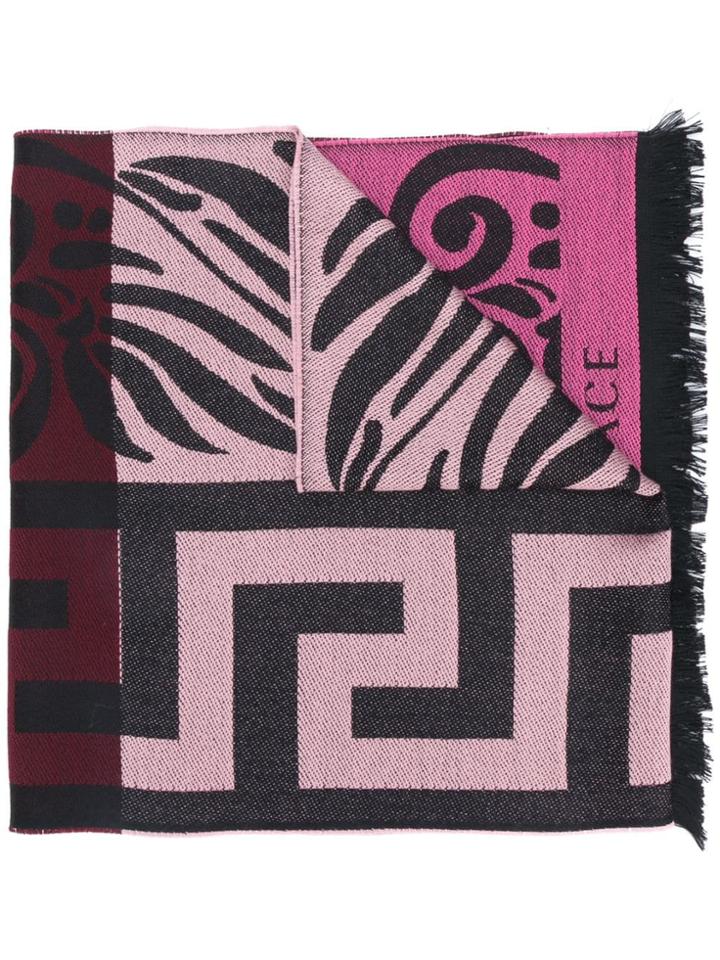 Versace Greek Key Scarf - Black