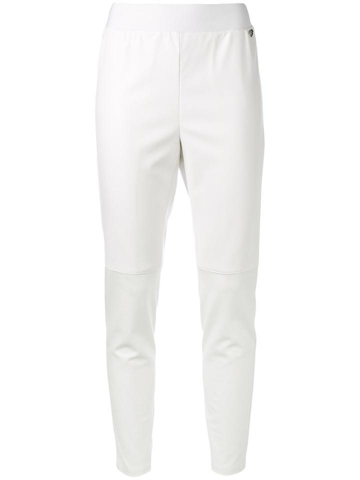 Twin-set - Fitted Trousers - Women - Viscose/polyurethane Resin - L, Women's, White, Viscose/polyurethane Resin