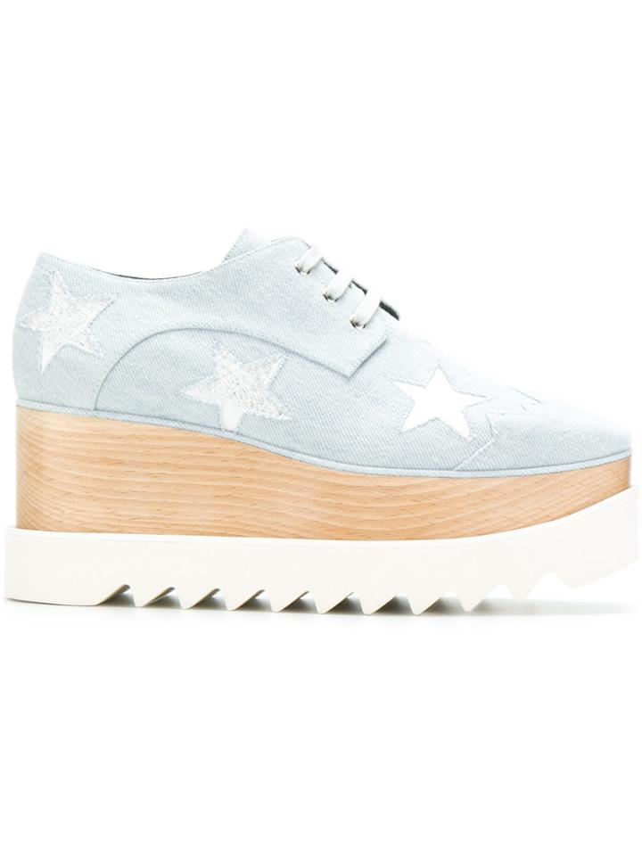Stella Mccartney Elyse Star Wedges - Blue