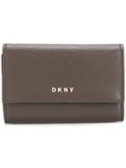 Dkny Foldover Logo Purse - Brown