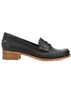 Santoni Low Heel Loafers, Women's, Size: 36, Black, Leather