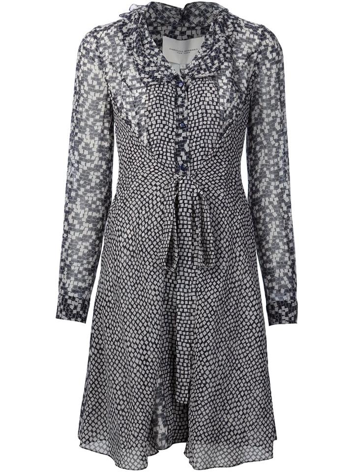 Carolina Herrera ' Georgette ' Shirtdress