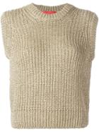 Hilfiger Collection Anchor Intarsia Jumper, Women's, Size: Medium, Grey, Polyamide/viscose/wool/metallic Fibre