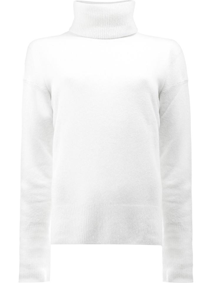 Maison Ullens Roll Neck Jumper - White