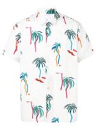 Ps By Paul Smith Palm Tree Print Shirt - White