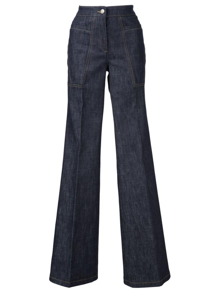Derek Lam Charlotte High Waist Flare Jean - Blue