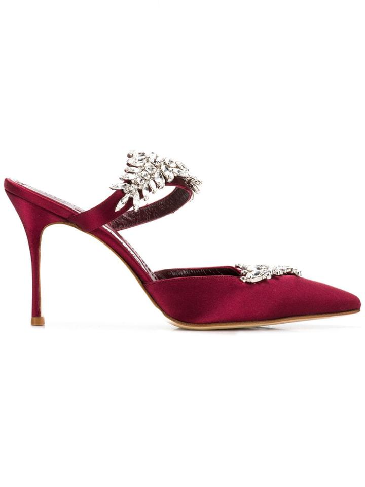 Manolo Blahnik Lurim Pumps - Red