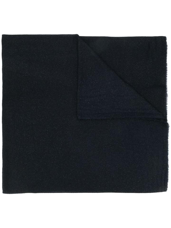 Faliero Sarti Shimmer Fringed Scarf - Black