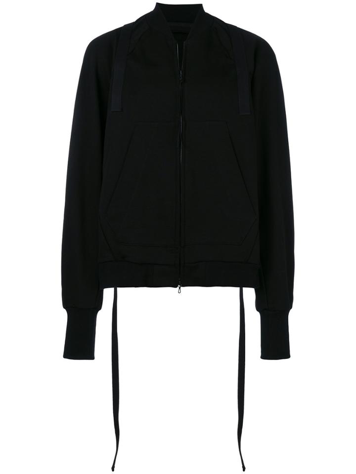 Julius Zip Front Sweatshirt - Black