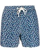 Mc2 Saint Barth Frozen Cream Swimming Shorts - Blue