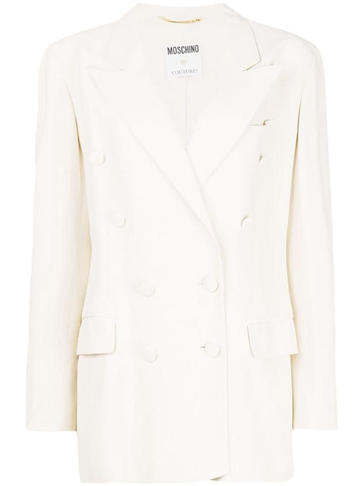 Moschino Pre-owned Double-breasted Blazer - Neutrals