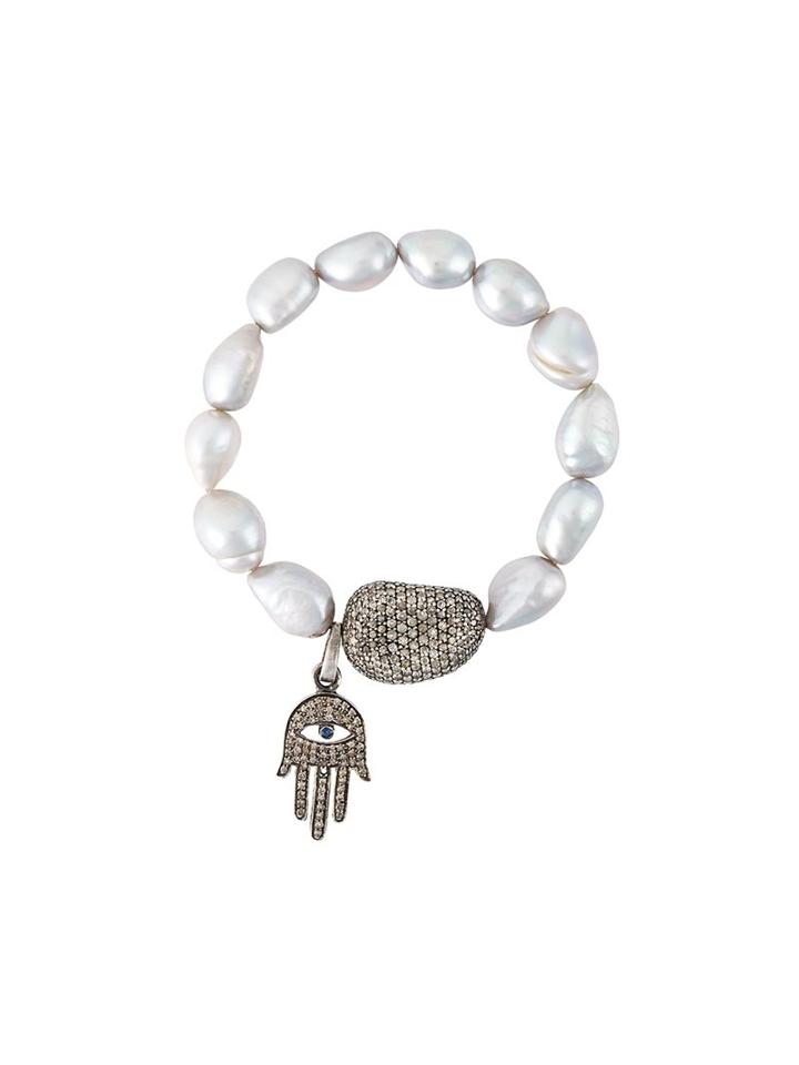 Loree Rodkin Diamond Homsa Pearl Braclet